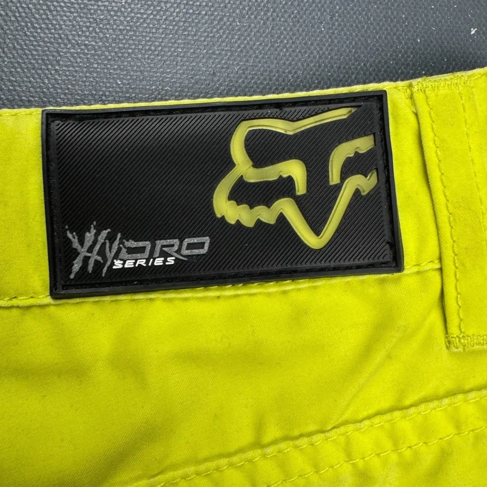 Fox Racing Hydro Shorts Women's 30 Neon Yellow Cutoff Swim Board Shorts Summer - Picture 8 of 11